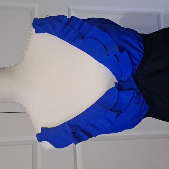 Holipick Women Ruffle Vneck 1 Piece Swimsuit Tummy Control Full Coverage XL NWT - Picture 2 of 6